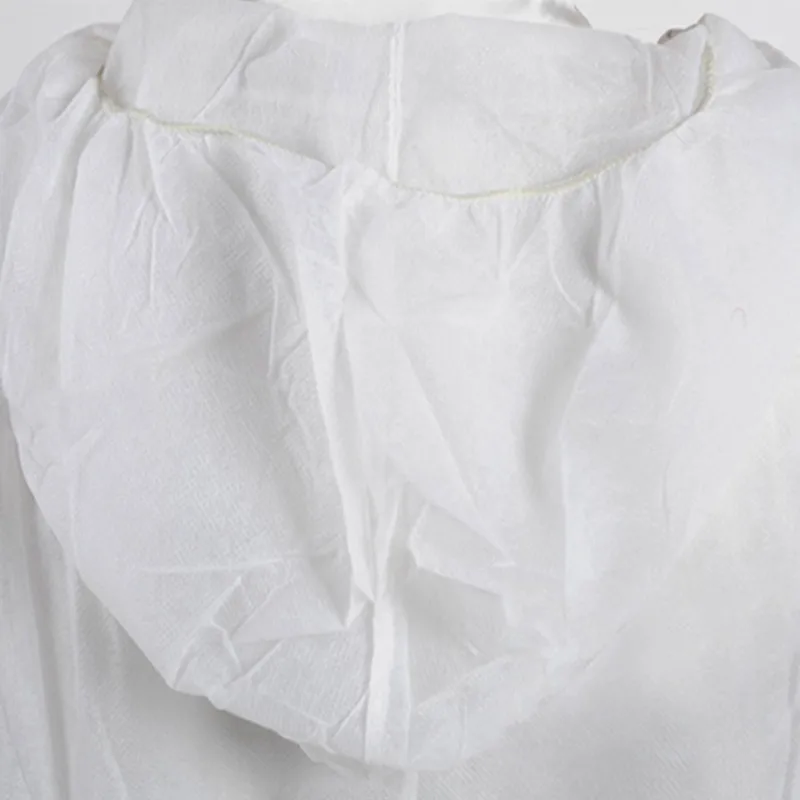 Work Coverall Suit Unisex Sanitary Protection Jumpsuit Hazmat Suit Zip Isolation Protective Coveralls Disposable