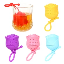 NICEYARD фильтр для заваривания чая с листьями, розовый Силиконовый травяной шар для специй, экологический фильтр для заварки чая