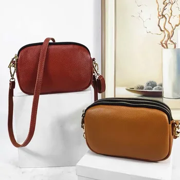 

Small square Messenger bag Women's real leather Crossbody bag handmake bags designer bag for women 2019 luxury brand mini bags