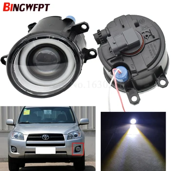 

2PCS Car 3000LM LED Bulb Front Fog Light + Angel Eye light 12V For T oyota Allion Prius Yaris Auris Previa Vios Yaris 2006-2014