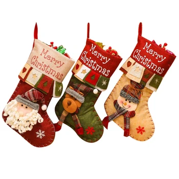 

Santa Claus Christmas Elf Animal Christmas Ornaments Home Cotton Christmas Stocking Christmas Gift Christmas Decoration
