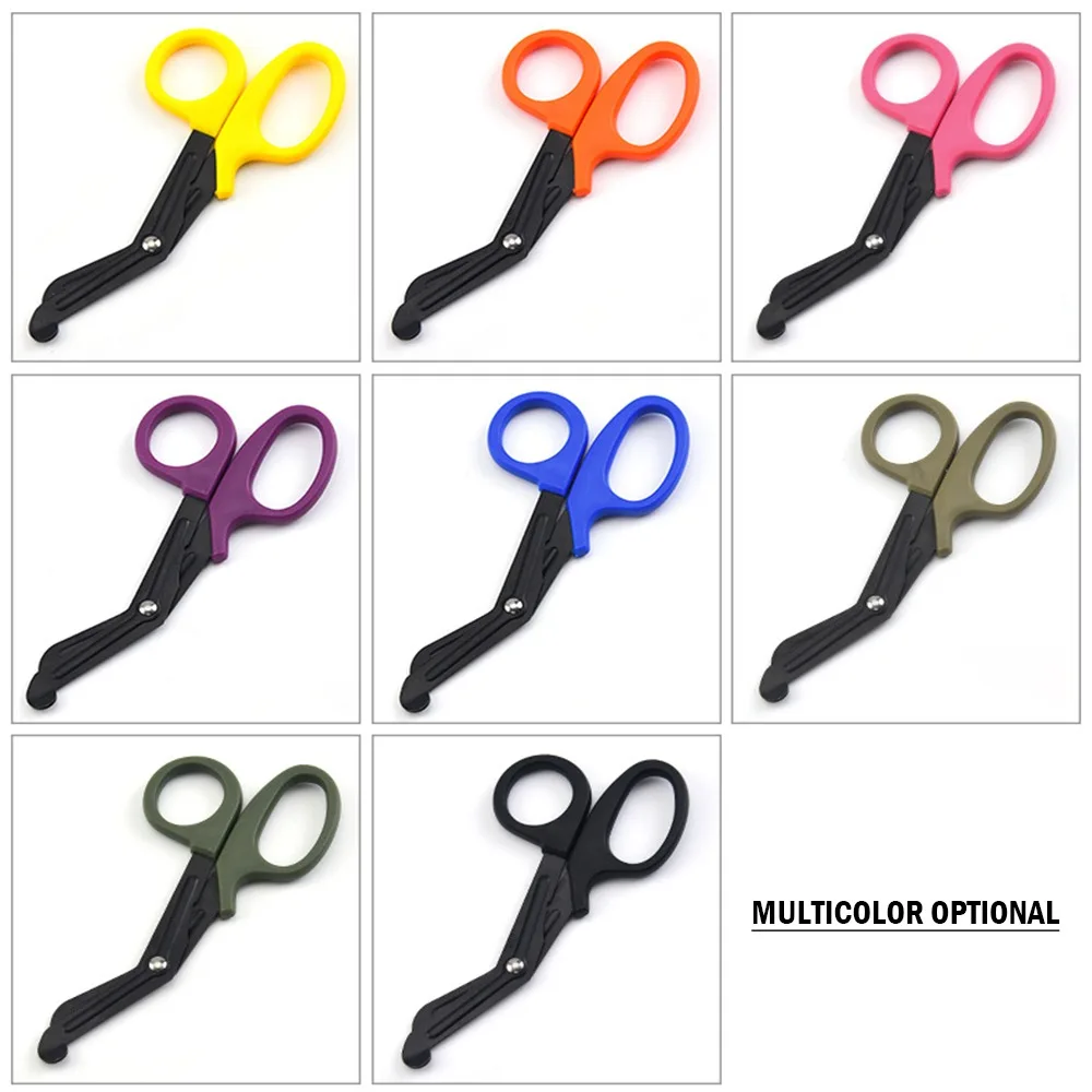 Nurse Trauma Scissors Nursing Survive Paramedic Medical Rescue Scissors Gauze Bandage Emergency First Aid Shear for Outdoor Camp