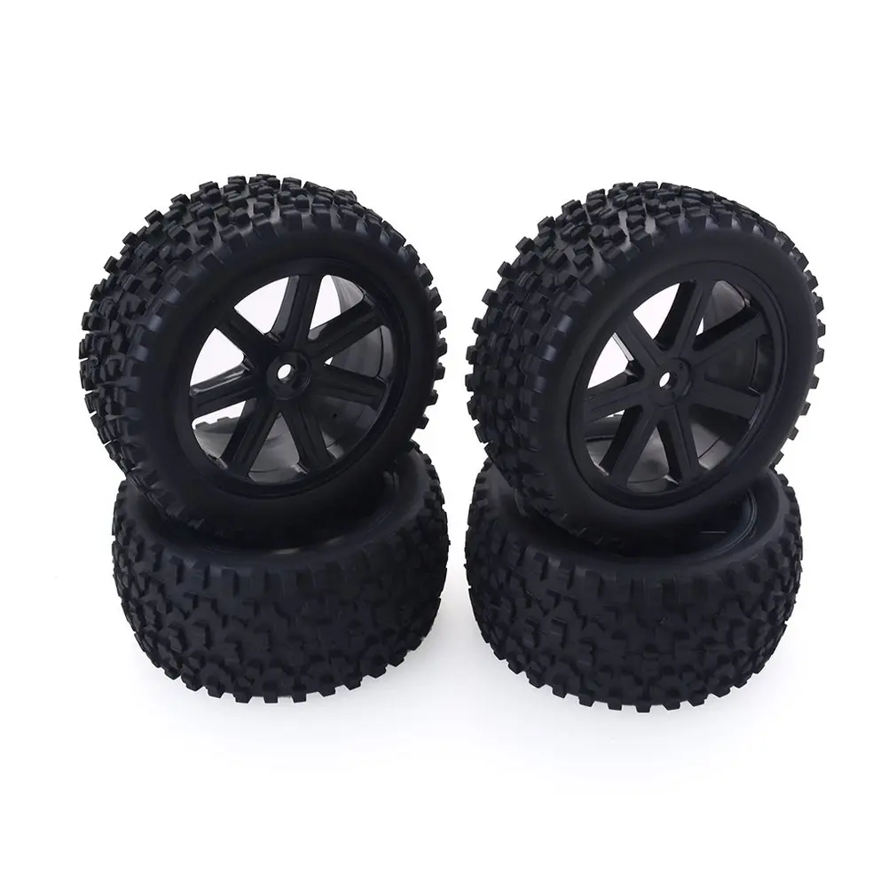 4 шт. 1/10 RC автомобильные резиновые шины пластиковые колеса для Redcat HSP HPI Hobbyking Traxxas Losi VRX LRP zd Racing 1/10 багги