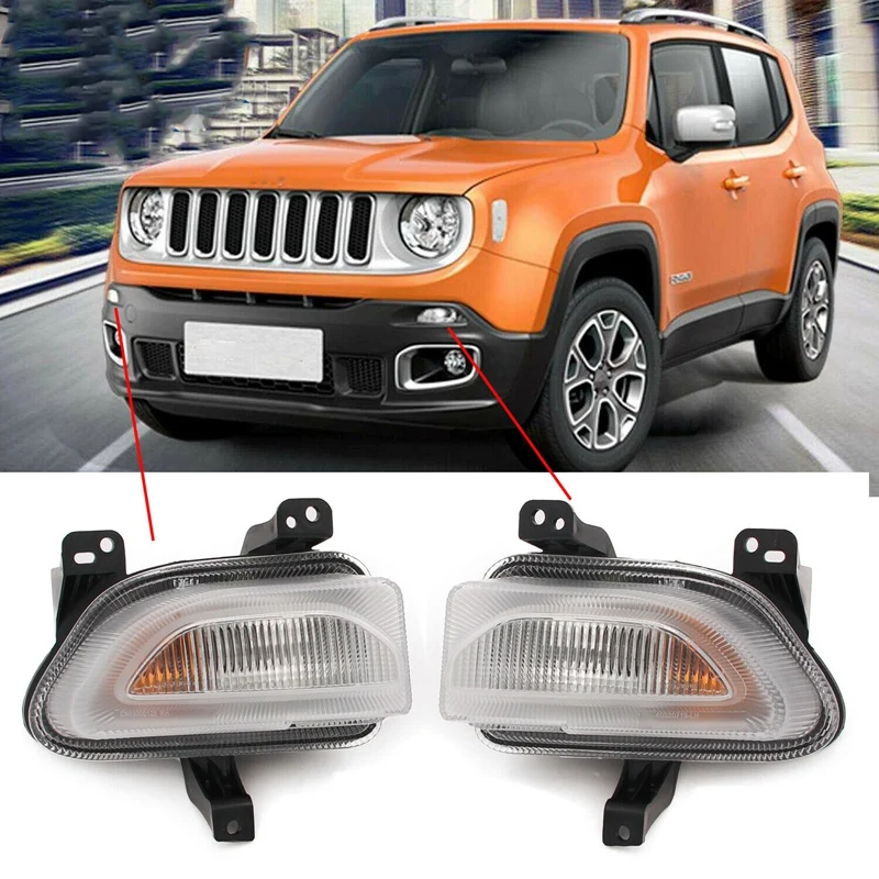 Front Left &Right Park Turn Signal Lamp Light for 2015 2018 Jeep