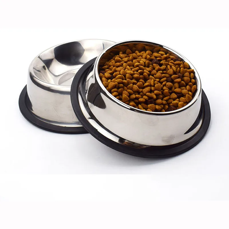 Миски из нержавеющей стали для собак и кошек легко моющиеся миски путешествий