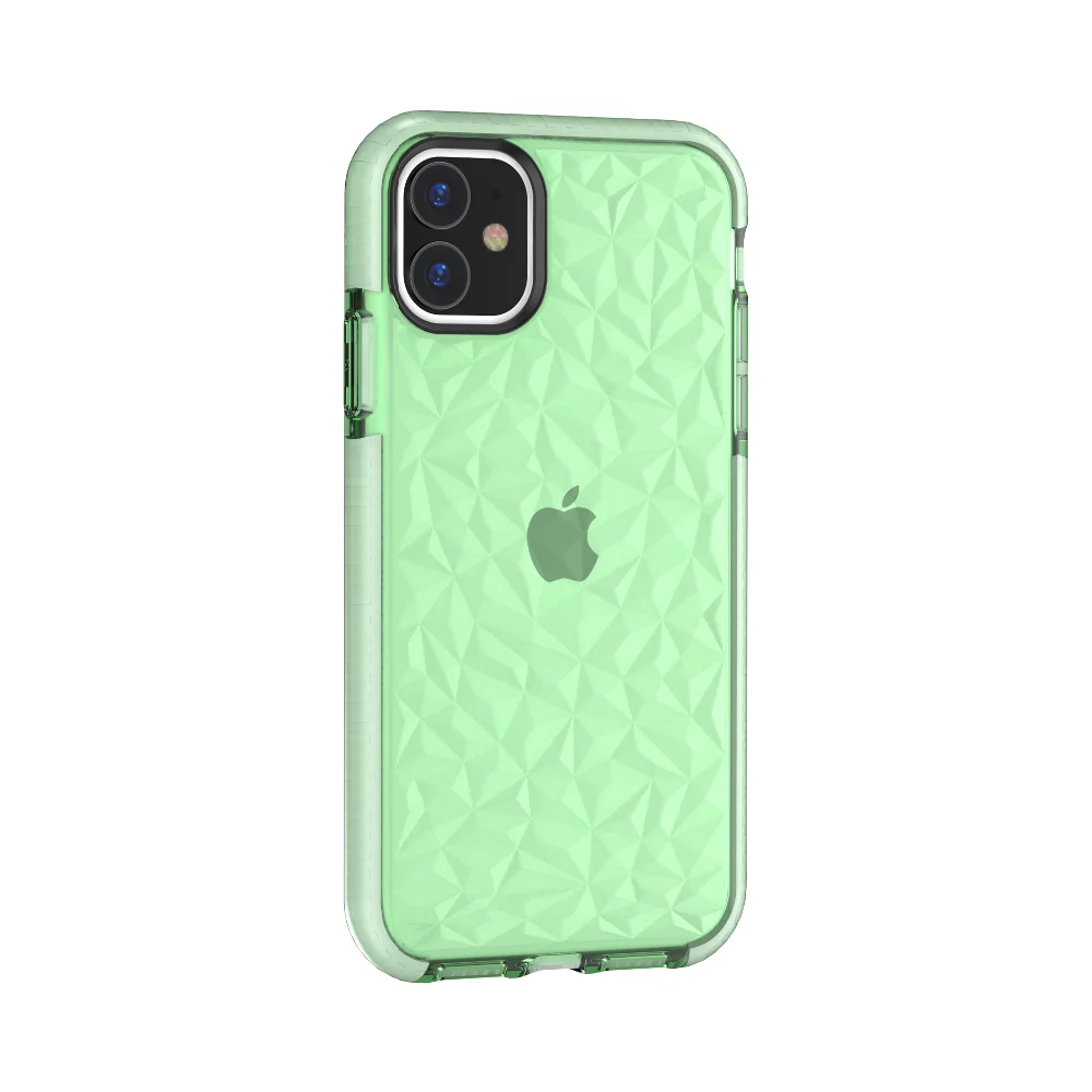 100 шт./лот прозрачный алмаз зерна ТПУ+ D30 высокого качества чехол для iPhone 6 7 8 X XS XR XS Max 6 7 8 plus 11 Pro максимальный чехол