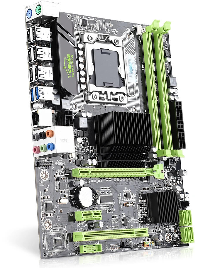 Jingsha X58 M-ATX настольная материнская плата DDR3 LGA 1366 Поддержка AMD RX серии с USB 3,0