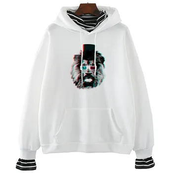 

Lion 3D Glasses Women's Fashion Girl Tops Printed Clothes Plus Size Shirts Harajuku Winter&spring Sweatshirt Dropshipping