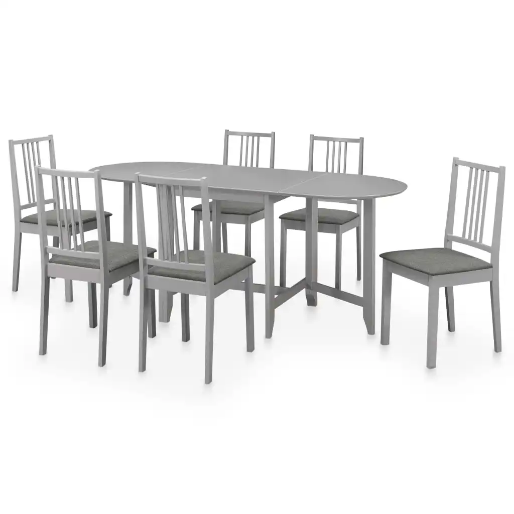 

Hot New 7 Pcs Modern MDF Table and Chairs High Quality VidaXL Dining Furniture Set Folding Dinning Tables Set Kitchen Furniture