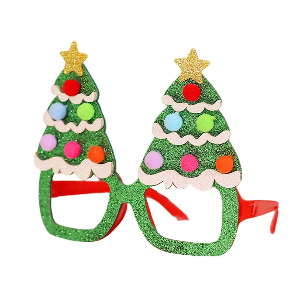 Детские очки со снеговиком и деревом декор вечерние реквизит для фотосъемки