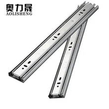 In Acciaio Inox Cassetto Binario di Scorrimento 8-24 Pollici Cuscinetto a Sfere Tre Sezioni Pieno Mostra(China)