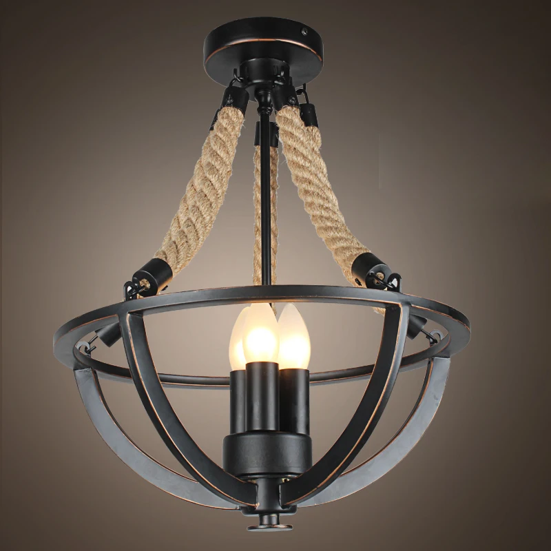 Винтажная ретро люстра для ресторана кафе Гостиная Бар одежда молочный чай салон