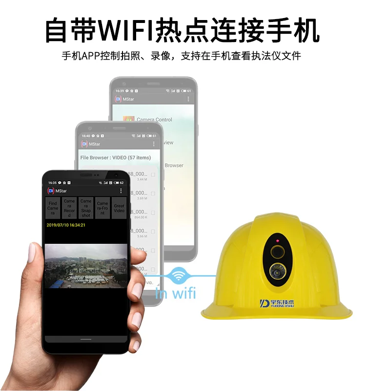 YUOUT 4G 비디오 무선 헬멧 HD 전기 공학 안전 헬멧 카메라 안전 헬멧 토치 블루투스 GPS 와이파이