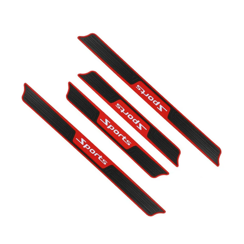 4pcs Car Door Sill Scuff Plate Cover Panel Step Protector