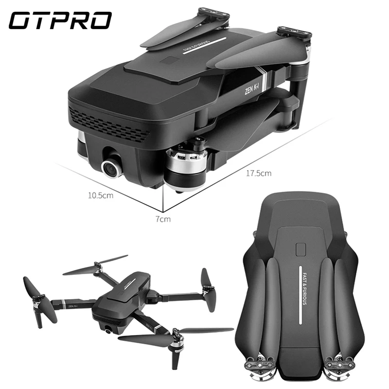 Беспилотный Квадрокоптер OTPRO с камерой 1080P Wi Fi GPS 5 МП бесщеточный мотор от