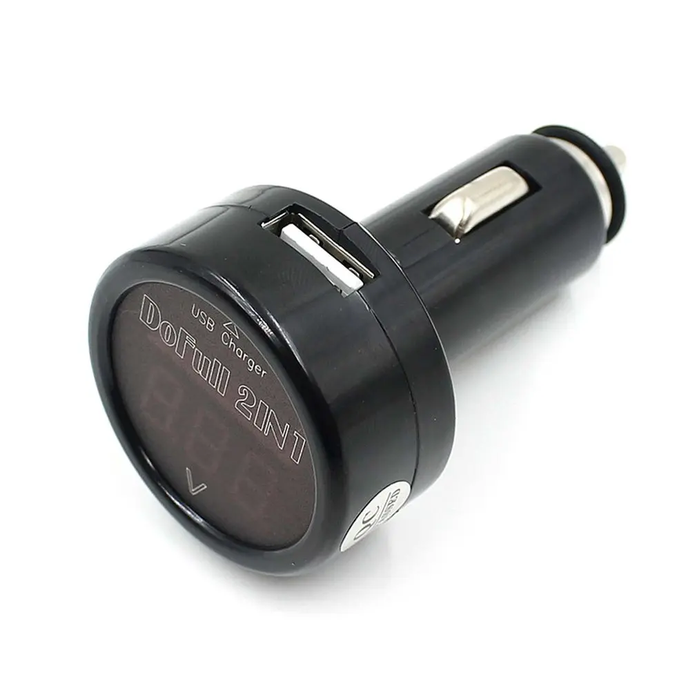 Автомобильное зарядное устройство для телефона вольтметр прикуриватель Тип usb зарядное устройство