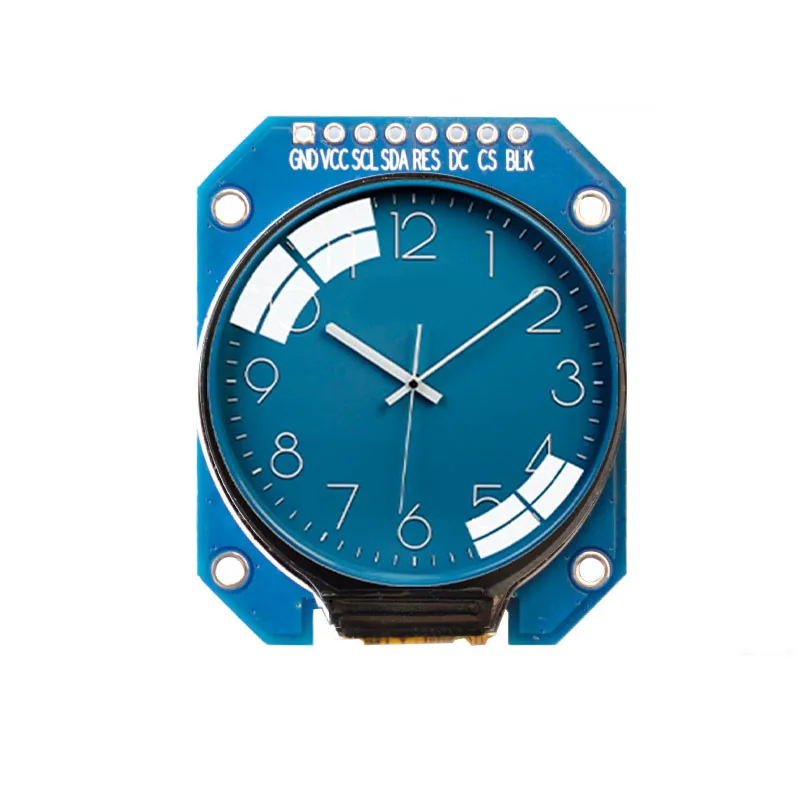 Dc 3.3v 1.28 polegada tft lcd módulo de exibição redondo rgb 240*240 gc9a01 driver 4 fio spi interface 240x240 resolução adaptador pcb
