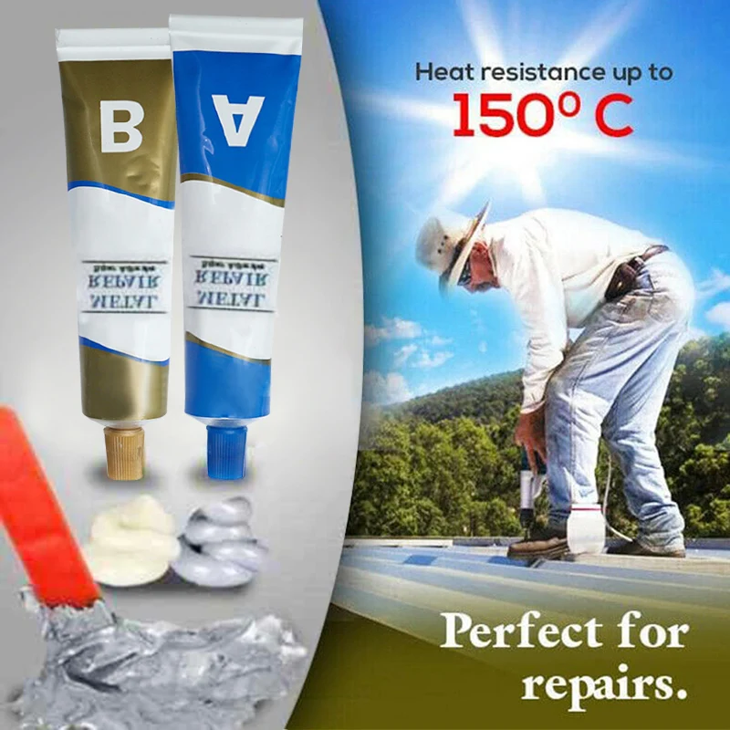 

Free Shipping Industrial Repair Paste Glue Heat Resistance Cold Weld Metal Repair Paste S7 #5