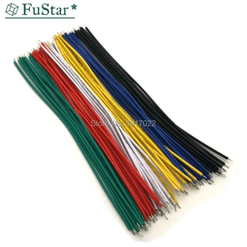 Оловянная макетная плата 100 шт./лот припой PCB кабель 24AWG 8 см соединительный провод