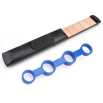 

New Portable Pocket Guitar 6 Strings Model and Finger Trainer Strings Guitar Trainer Tool for Beginners
