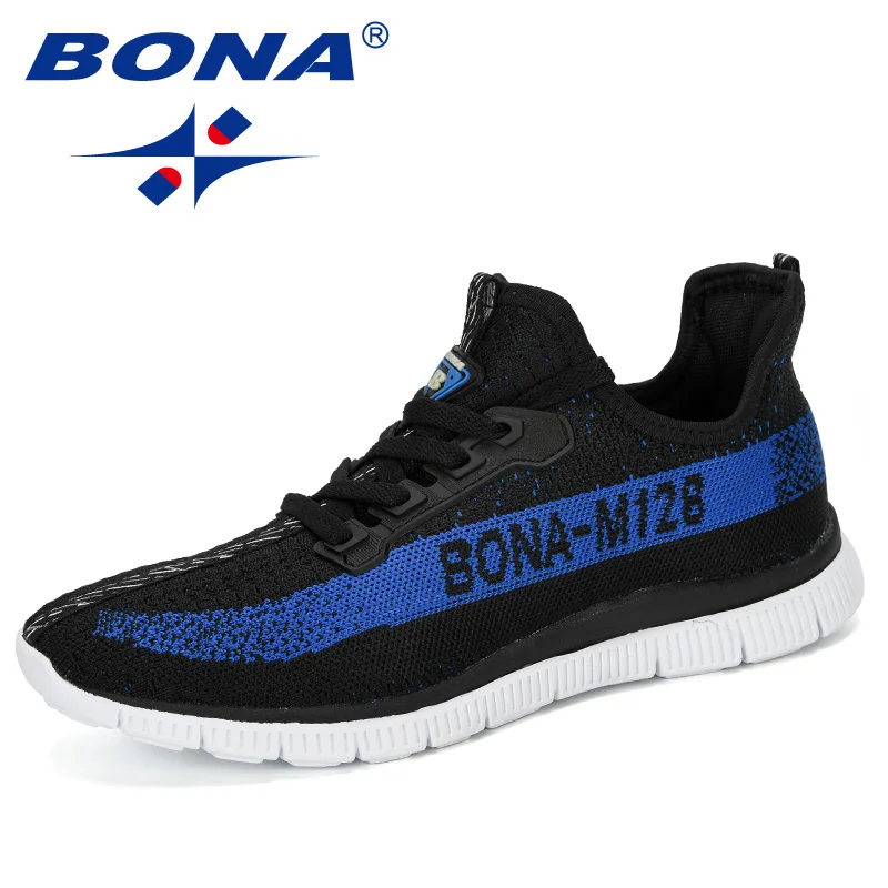 BONA New Arrival Mesh Running Shoes Men Jogging Walking Sports Shoes Man Athietic Breathale Sneakers Outdoor Trainer Shoes