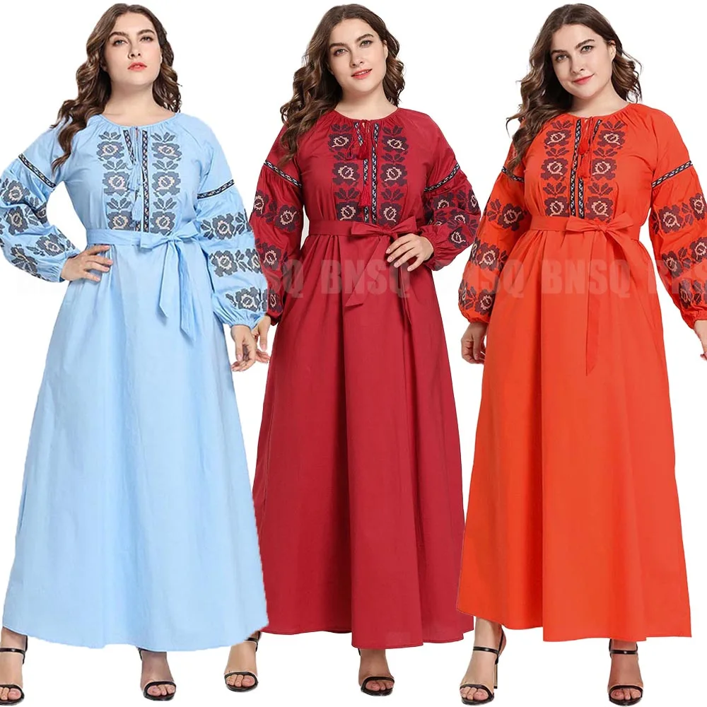 BNSQ плюс размер abaya мусульманское длинное платье для девочки без хиджаба винтажные пляжные Коктейльные Вечерние красные Скромные Новые дизайнерские высококачественные фабричные розетки