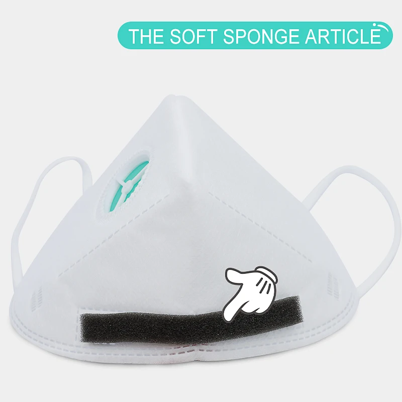 30Pcs/Box POWECOM Protective KN95 Mouth Face Mask Safety and Breathble Mouth Masks with Valve 95% Filteration Adult Mask 6 Layer 6