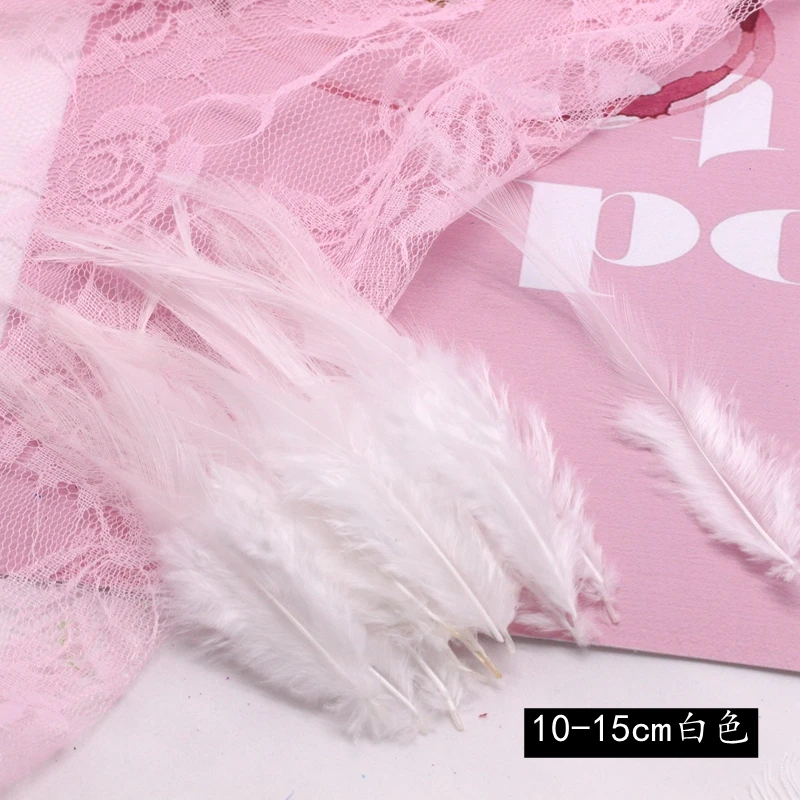 V 50 шт/100 шт/10-15 см красивые украшения из куриных перьев DIY свадебный костюм шляпа серьги Хэллоуин вечерние украшения из перьев - Цвет: V