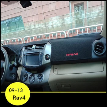 

lsrtw2017 polyster car dashboard pad mat for toyota rav4 2006 2007 2008 2009 2010 2011 2012 xa30 anti-reflective carpet