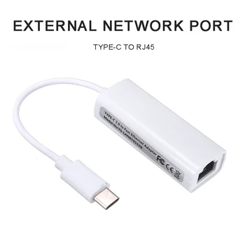 

Portable USB 3.1 Type-C Male to Ethernet LAN RJ45 Internet 100mbps Cable Adapter Suitable for MACbook Laptop PC Connector