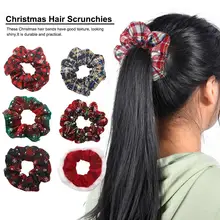 Рождественские резинки для волос для женщин и девочек, эластичные резинки для волос, модное рождественское кольцо для волос, держатель для конского хвоста, повязка на голову, аксессуары для волос