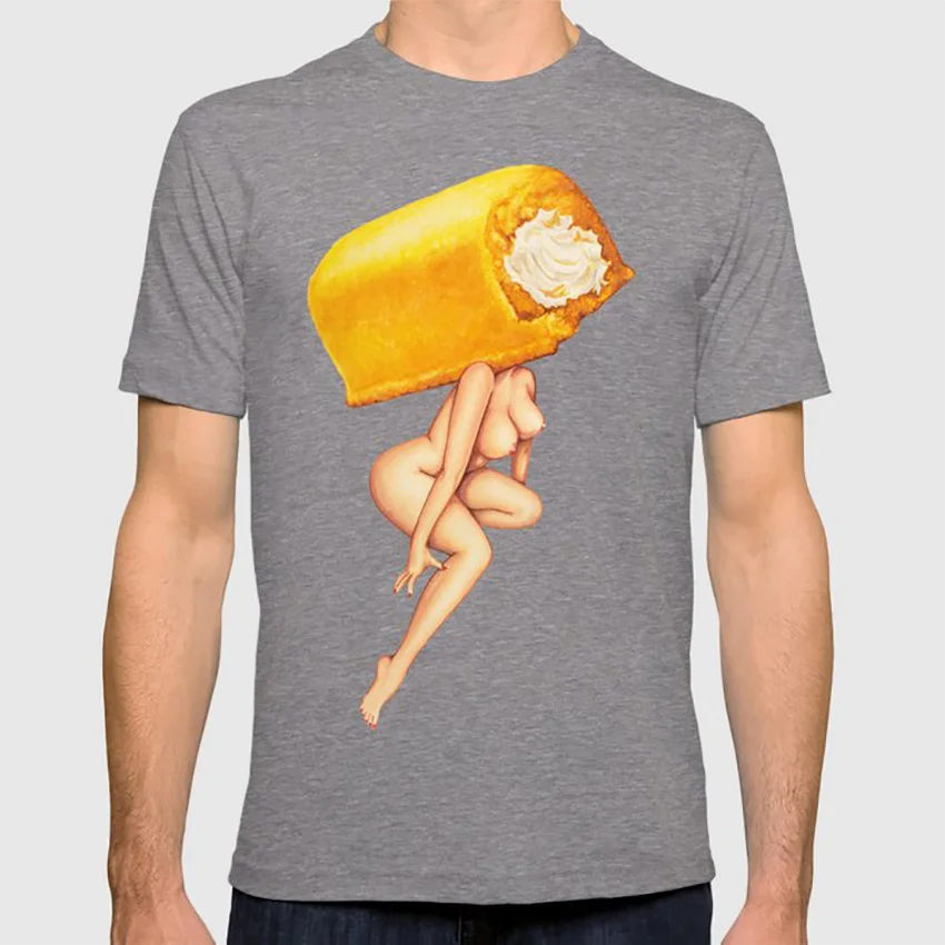 Twinkie футболка для девочек поп-арт винтажный сюрреалистический Торт Шоколад pin up Женская еда