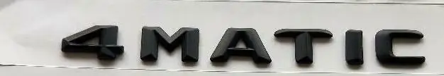 Matte black 3D шрифт букв для 4matic эмблемы для багажника автомобиля эмблемы для Mercedes 4matic 14-16 - Цвет: Matte black