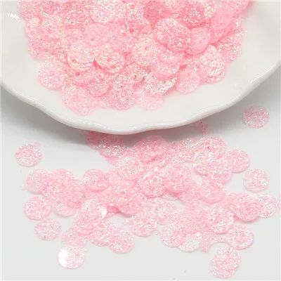 transp pink 20g Круглые Блестки 10 мм Блестки Ткань пайетками Lentejuelas пуговицы прозрачные ремесло блеск для шитья свадебные аксессуары - Цвет: transp pink 20g