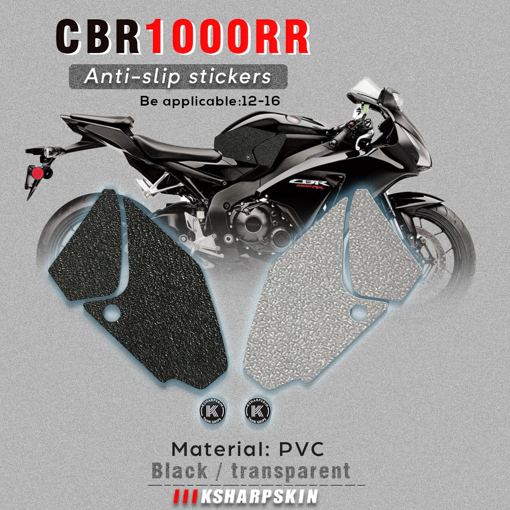 TANK PAD KNIE-GRIP AUFKLEBER FÜR HONDA CB125R (2018-2025) – SCHWARZ, UNBRANDED