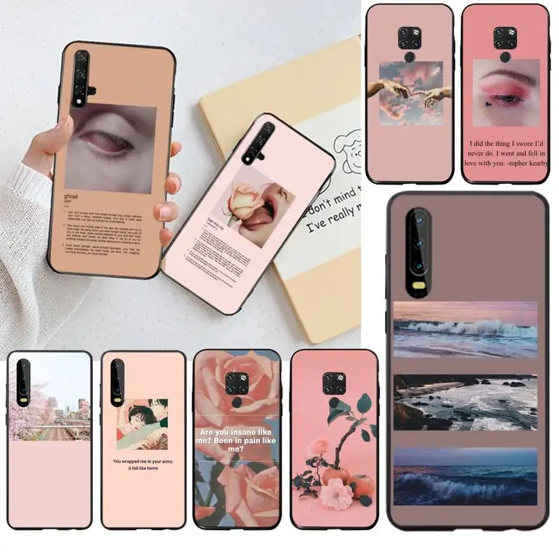 Розовый чехол для телефона Huawei P40 P30 P20 lite Pro Mate 30 20 P Smart 2019 prime | Мобильные телефоны и