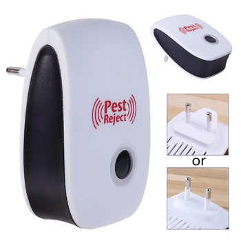 

EU Plug Electronic Ultrasonic Anti Mosquito Insect Pest Mouse Repellent Repeller F42B
