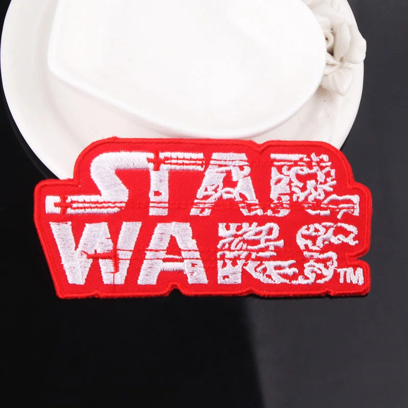 

Embroidered Iron On Patches For Clothing Star Wars Patch On Clothes Patches DIY Stripes Sewing On Garment Apparel Accessories F