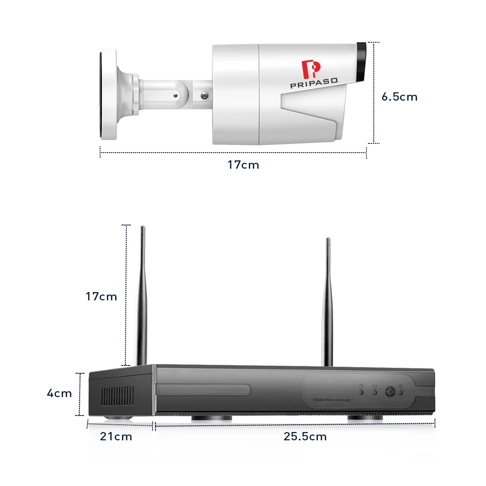 720P беспроводная система видеонаблюдения 4 шт. HD WiFi ip-камера 1MP NVR IP IR-CUT уличная CCTV ip-камера система безопасности комплект видеонаблюдения