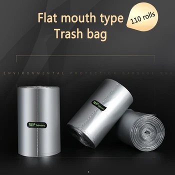 

kitchen cleaning kitchen waste storage bag 110pcs plant protection thickening large garbage bag Trash Bags Household Cleaning 11