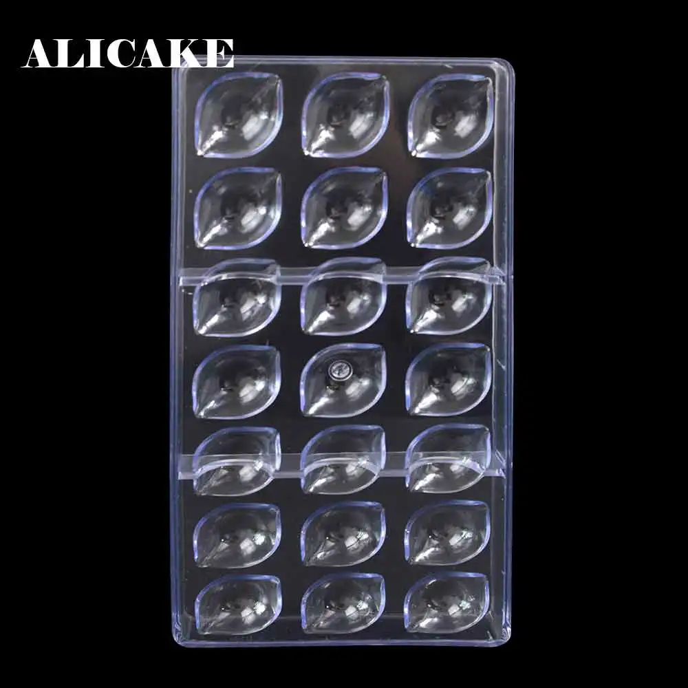 21 Holes 3D polycarbonate chocolate moulds Cake Form Chocolate Bar Molds Plastic Bakery Tools