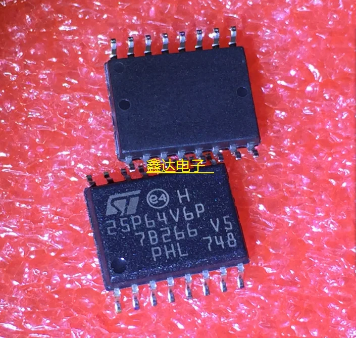 10 шт./лот M25P64-VMF6TP 25P64V6 лапками углублением SOP-16