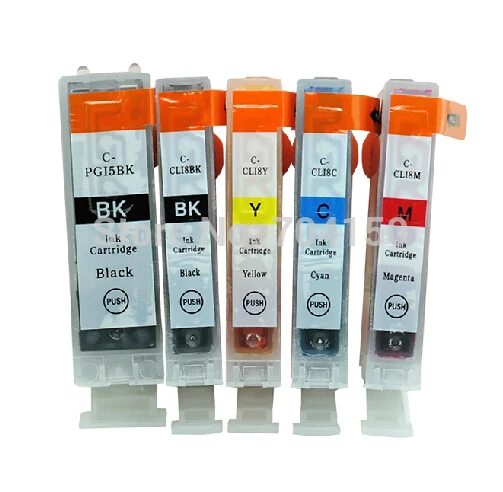 Einkshop 5 шт. PGI5 CLI8 чернильный картридж для принтера Canon PGI-5 CLI-8 для Canon PIXMA MP500 MP530 MP600 MP610 MP830 MX850 iP4200 iP4300