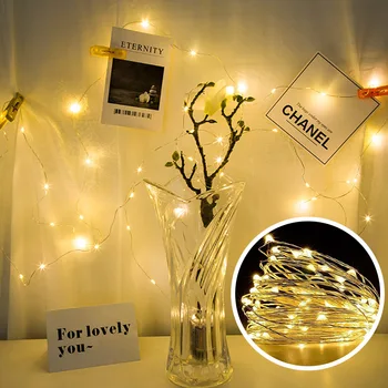 

Led String Lights Copper Wire Christmas Led Fairy Light Waterproof 2M LED String Xmas Wedding Decoration Holiday Light Colorful