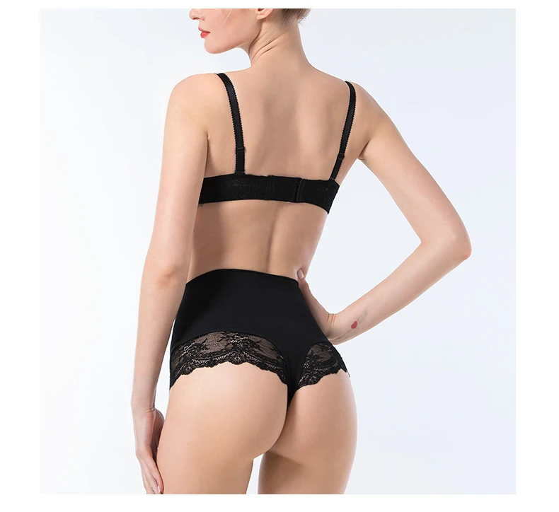 spanx shapewear YH-07 New Arrive High-Waisted Panty Shaper Silicone Non-slip Lace Thong Panties tummy tucker