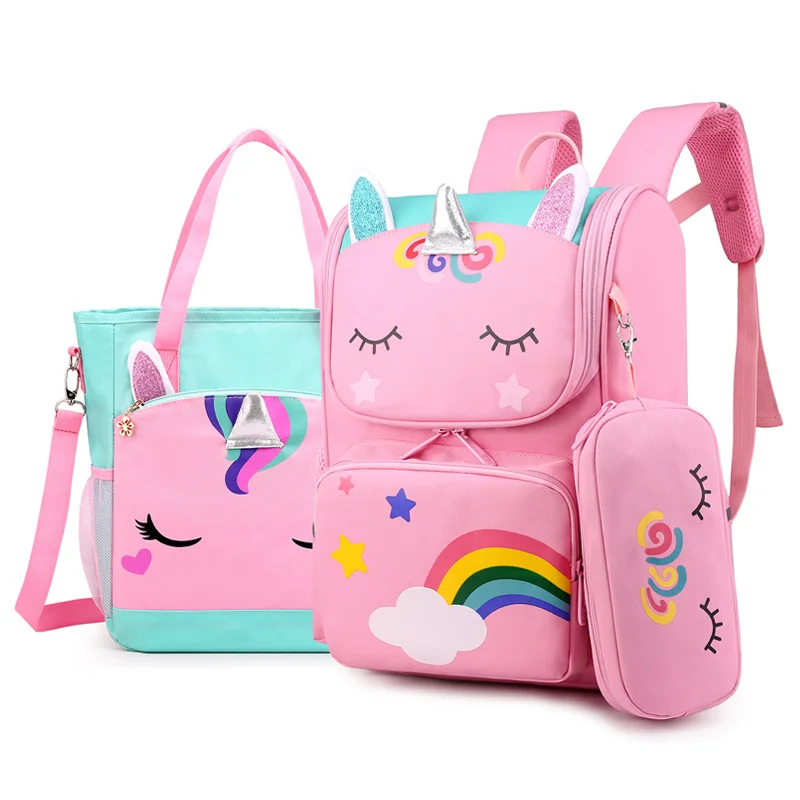 Combo Cute Unicorn Backpack + Tote Bag