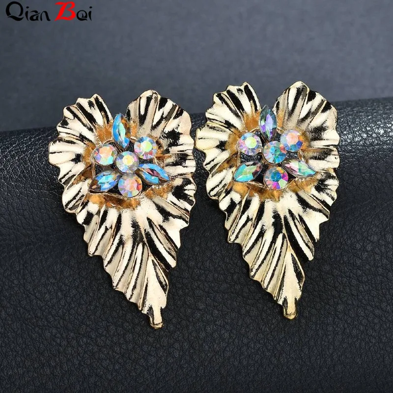 QianBei модные массивные серьги геометрические для женщин висячие в форме капли
