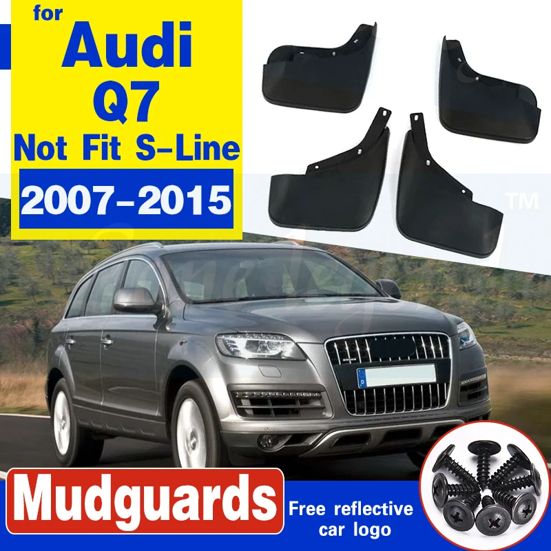 Подходит для AUDI Q7 2007 2008 2009 2010 2011 2012 2013 2015 Брызговики брызговиков крыло 4 шт. набор