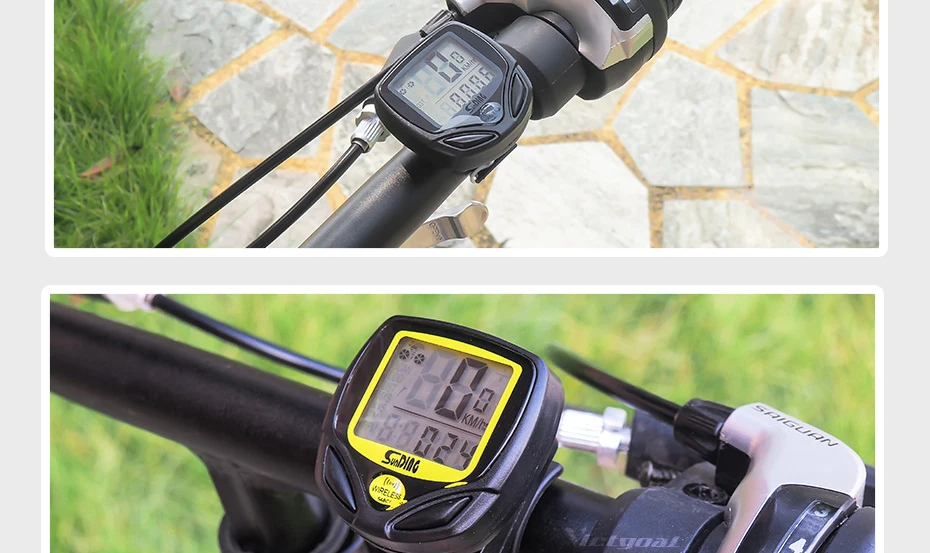 VICTGOAL беспроводной Велосипедный компьютер MTB спидометр для велосипеда светодиодный Многофункциональный проводной одометр термометр Секундомер