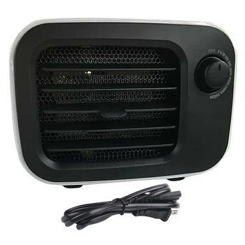 

Portable Desktop Heater Fan Mini Heater Home Office Heater PTC Air Heater-White